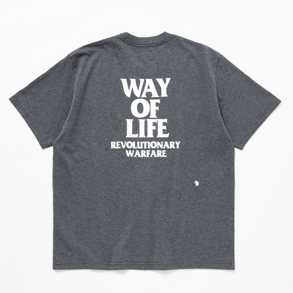 画像: RATS/BOX LOGO WAY OF LIFE TEE（CHARCOAL）［プリントT-24秋冬］