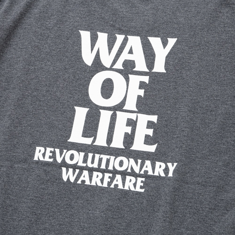 画像: RATS/BOX LOGO WAY OF LIFE TEE（CHARCOAL）［プリントT-24秋冬］