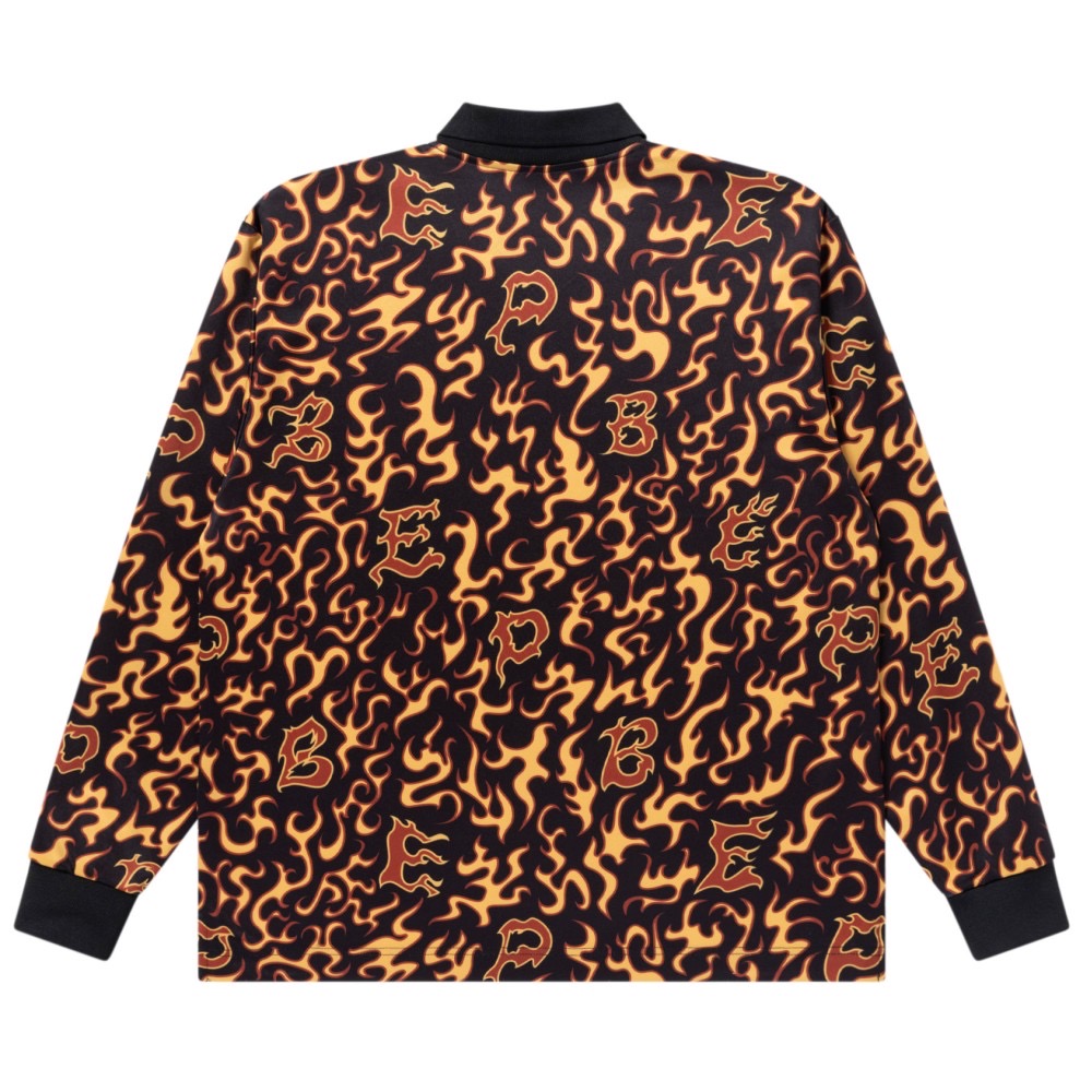 画像: BlackEyePatch/FLAME PATTERNED GAME SHIRT（MULTI）