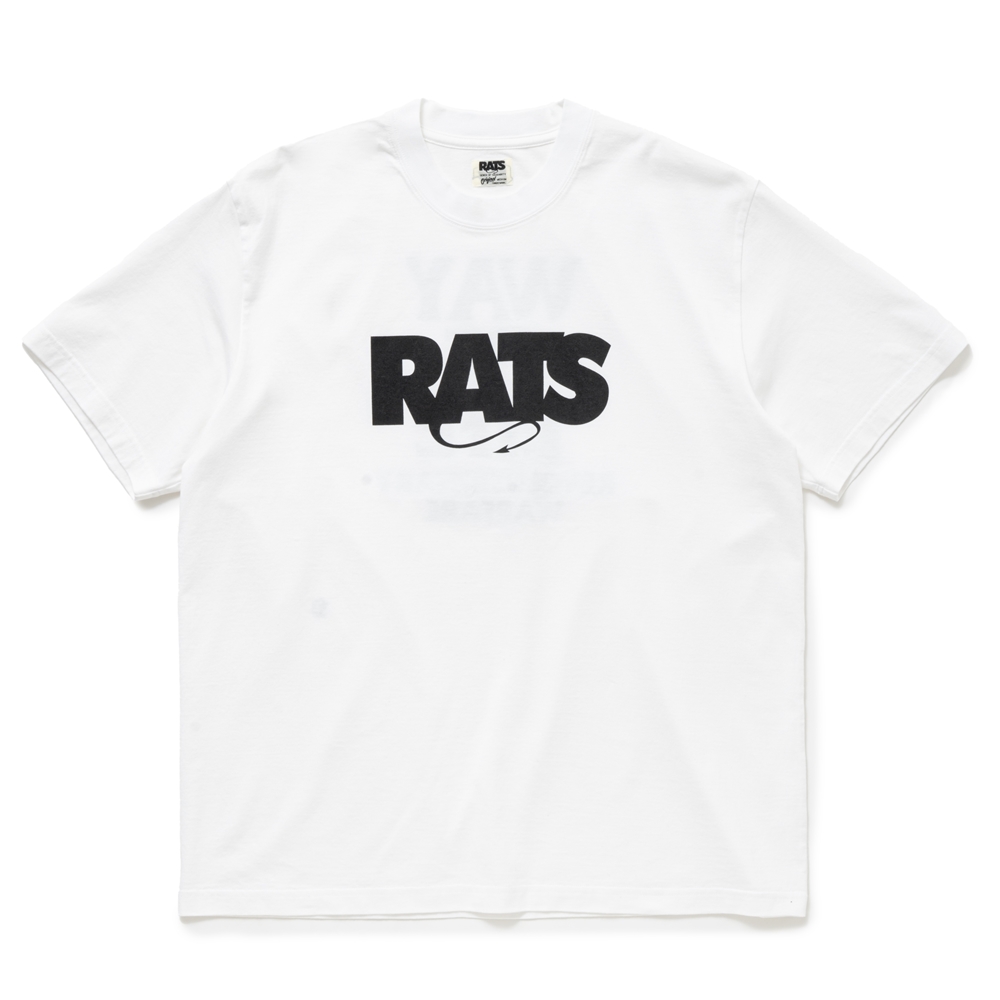 画像: RATS/BOX LOGO WAY OF LIFE TEE（WHITE）［プリントT-24秋冬］