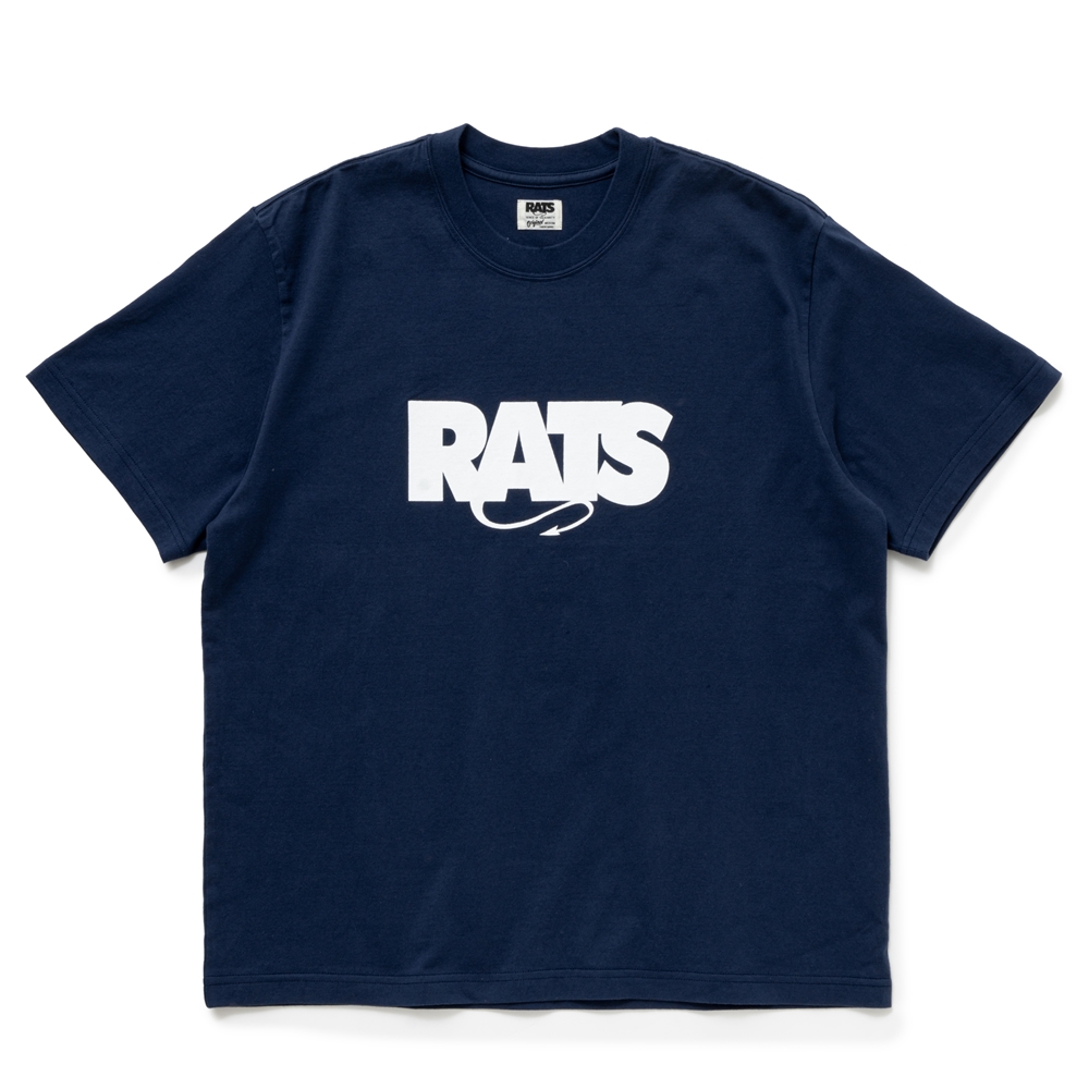 画像: RATS/BOX LOGO WAY OF LIFE TEE（NAVY）［プリントT-24秋冬］