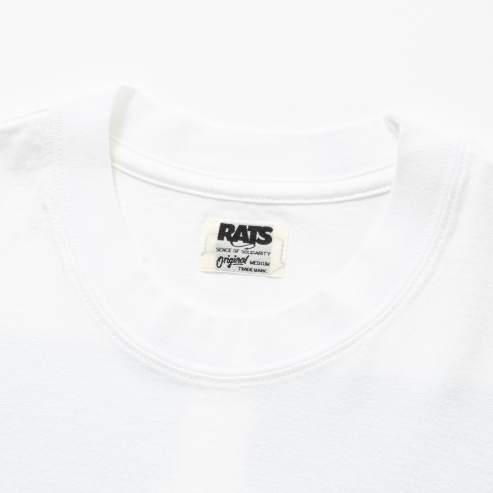 画像: RATS/BOX LOGO WAY OF LIFE TEE（WHITE）［プリントT-24秋冬］