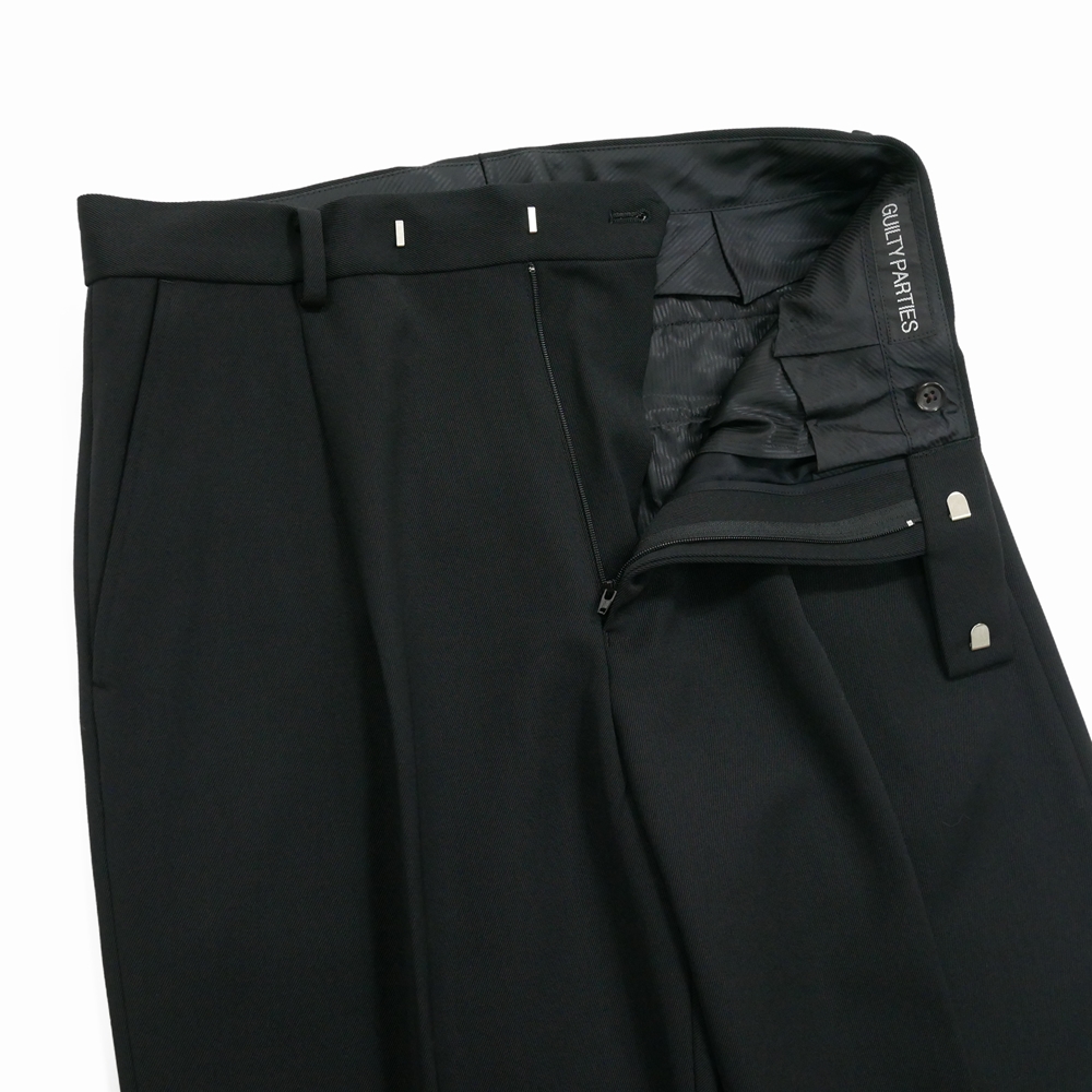 画像: WACKO MARIA/PLEATED TROUSERS（BLACK）［ワンタックスラックス(TYPE-2)-24秋冬］