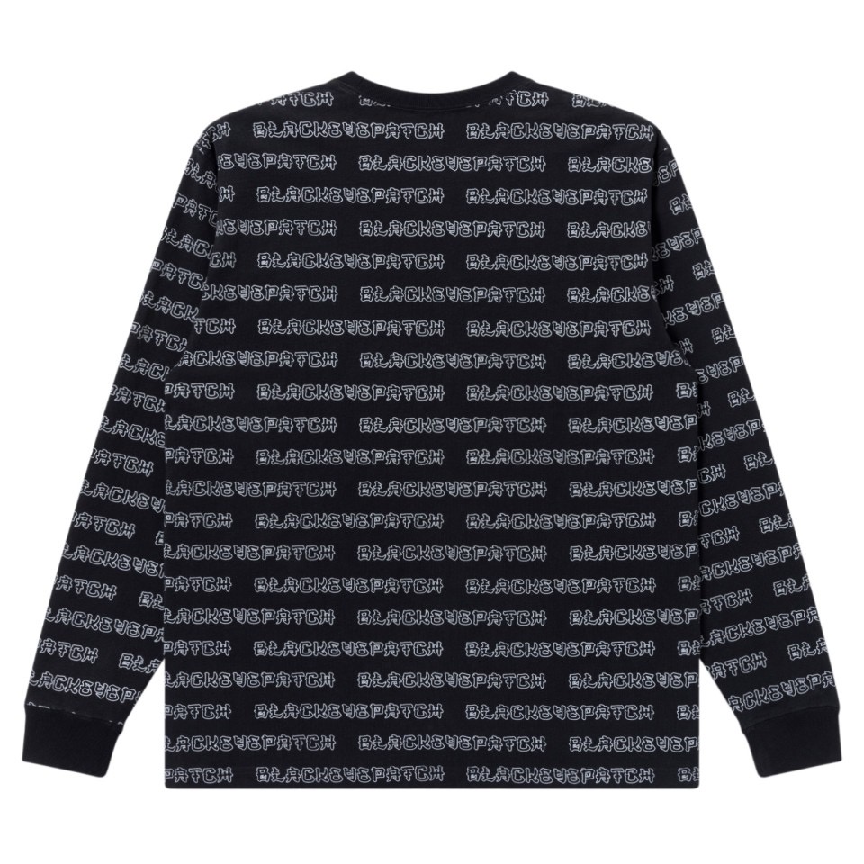 画像: BlackEyePatch/KANJI BORDERED L/S TEE（BLACK）