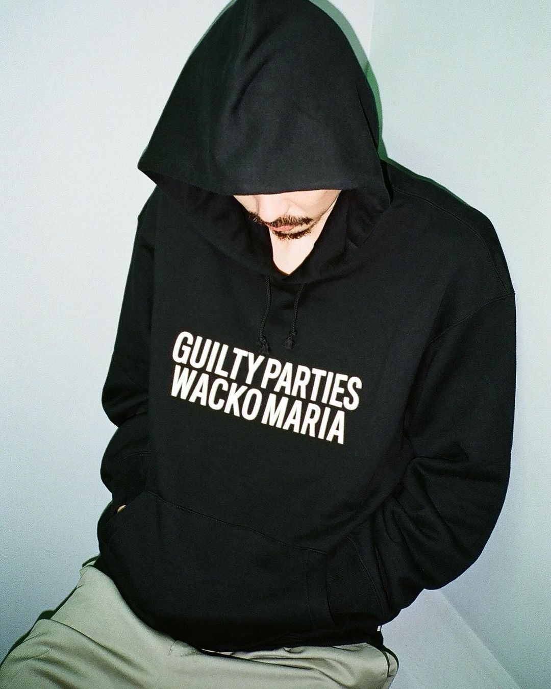 画像: WACKO MARIA/MIDDLE WEIGHT PULL OVER HOODED SWEAT SHIRT（BLACK）［プルオーバーパーカー-24秋冬］