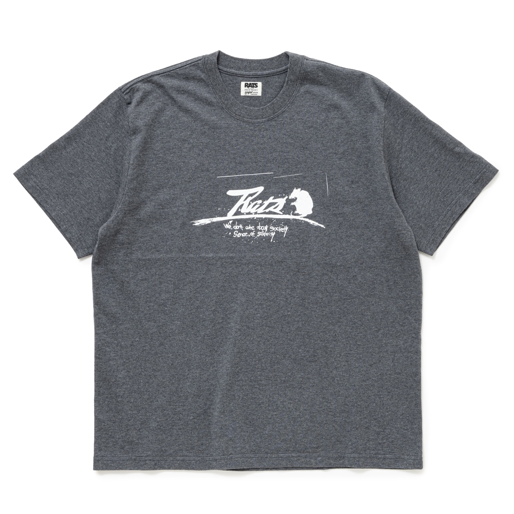 画像: RATS/SCRIPT LOGO WAY OF LIFE TEE（CHARCOAL）［プリントT-24秋冬］