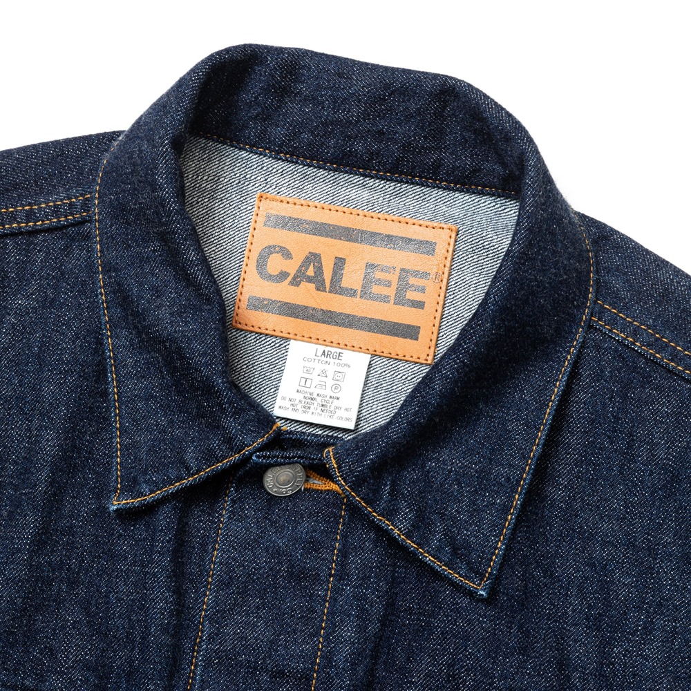 画像: CALEE/VINTAGE REPRODUCT 3RD TYPE DENIM JACKET ＜OW＞（INDIGO BLUE）［3rdタイプデニムJKT-24秋冬］