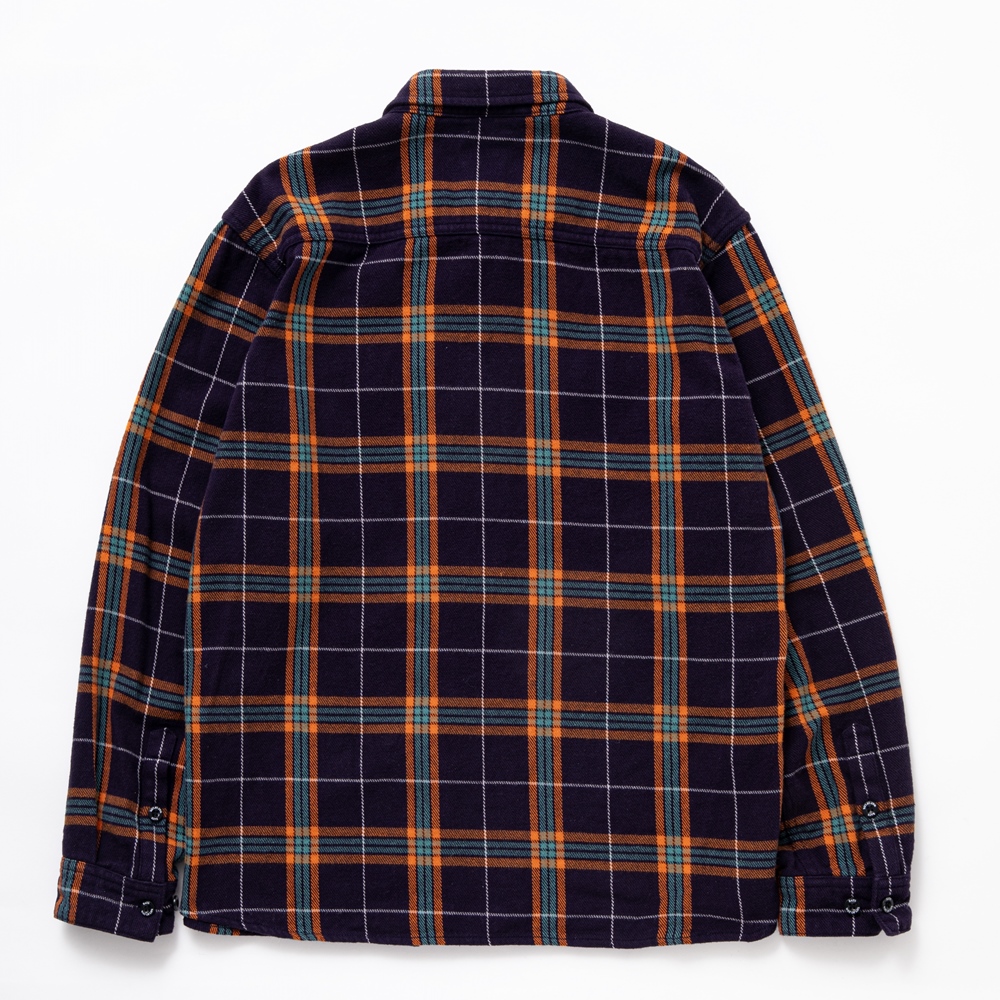 画像: RATS/COTTON FLANNEL NAVY CHECK SHIRT（NAVY CHECK）［フランネルチェックシャツ-24秋冬］