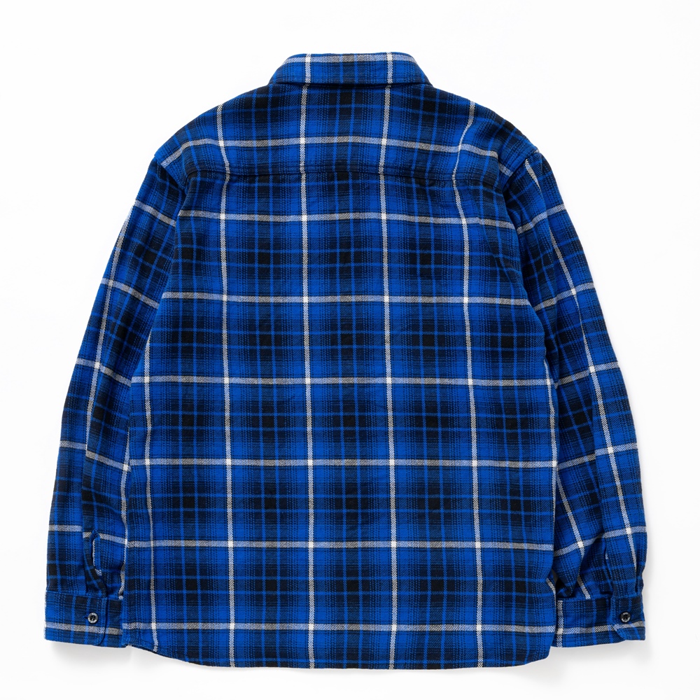 画像: RATS/COTTON FLANNEL BLUE CHECK SHIRT（BLUE CHECK）［フランネルチェックシャツ-24秋冬］