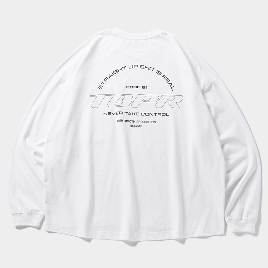 画像: TIGHTBOOTH/STRAIGHT UP L/S T-SHIRT（White）［プリント長袖ポケT-24秋冬］