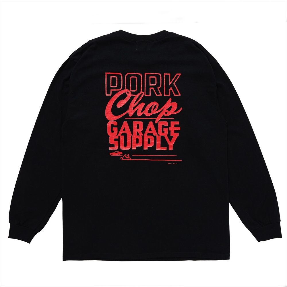 画像: PORKCHOP/MASA SCULP L/S TEE A（BLACK）［プリント長袖T-24秋冬］