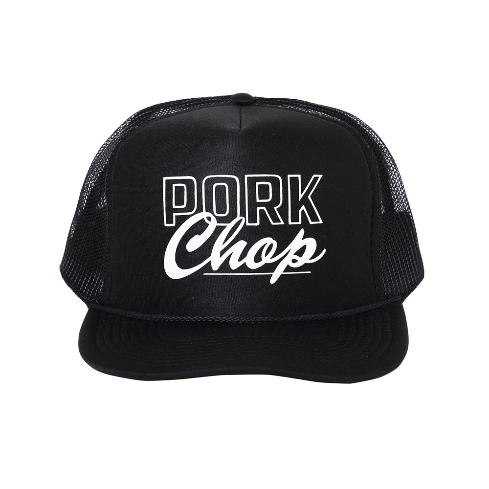 画像: PORKCHOP/MASA SCULP MESH CAP B（BLACK）［メッシュキャップ-24秋冬］