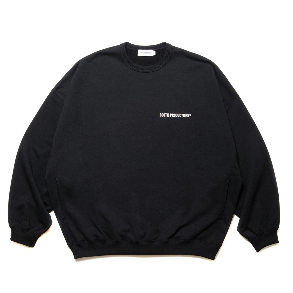 画像: COOTIE PRODUCTIONS/Dry Tech Oversized Sweat Crew（Black）［ドライテックスウェットクルー-24秋冬］