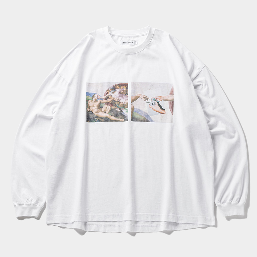 画像: TIGHTBOOTH/PASS THE PIE L/S T-SHIRT（White）［プリント長袖T-24秋冬］