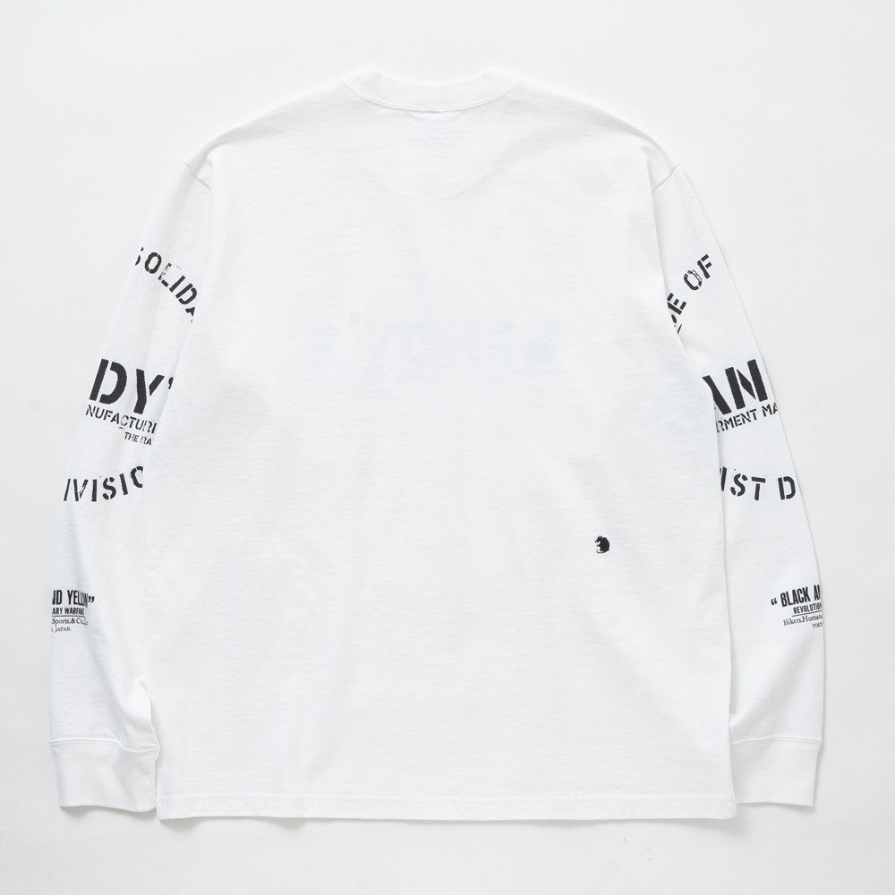 画像: RATS/STAMP LOGO L/S TEE（WHITE）［プリント長袖T-24秋冬］