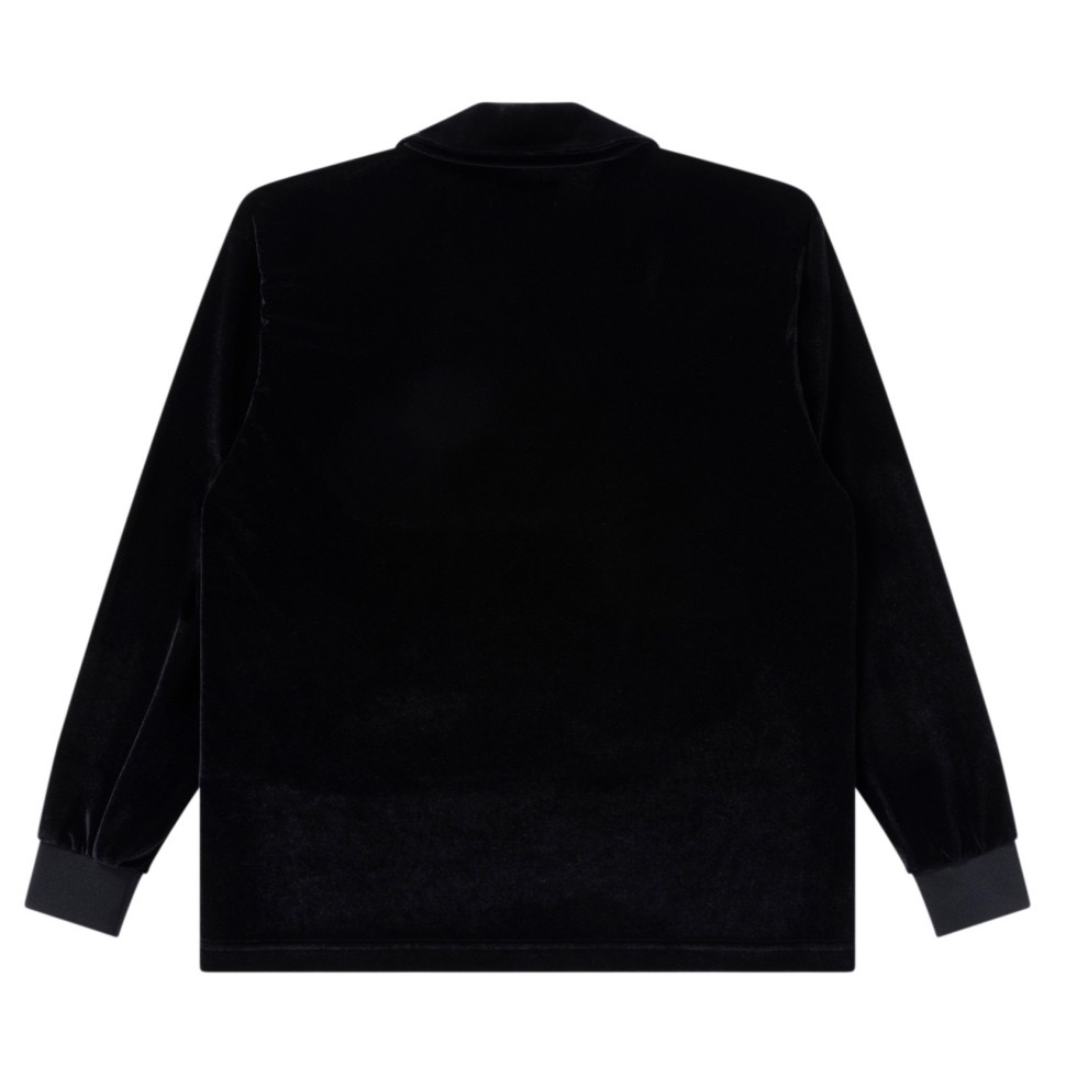 画像: BlackEyePatch/SMALL HWC COLLARED VELOUR PULLOVER（BLACK）