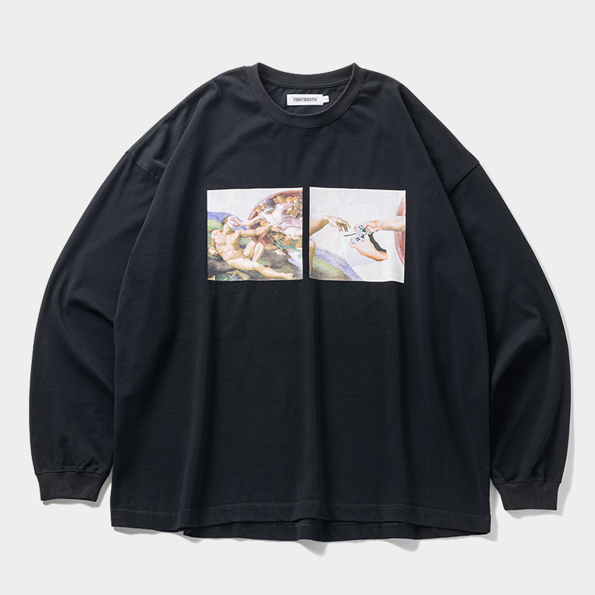 画像: TIGHTBOOTH/PASS THE PIE L/S T-SHIRT（Black）［プリント長袖T-24秋冬］