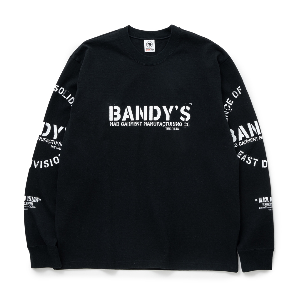 画像: RATS/STAMP LOGO L/S TEE（BLACK）［プリント長袖T-24秋冬］