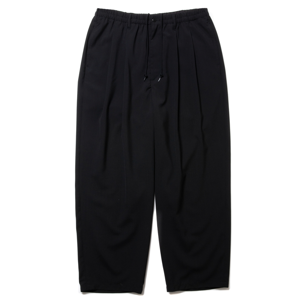 画像: COOTIE PRODUCTIONS/PLAIN T/W 2 Tuck Easy Pants（Black）［プレーンT/Wツータックイージーパンツ-24秋冬］