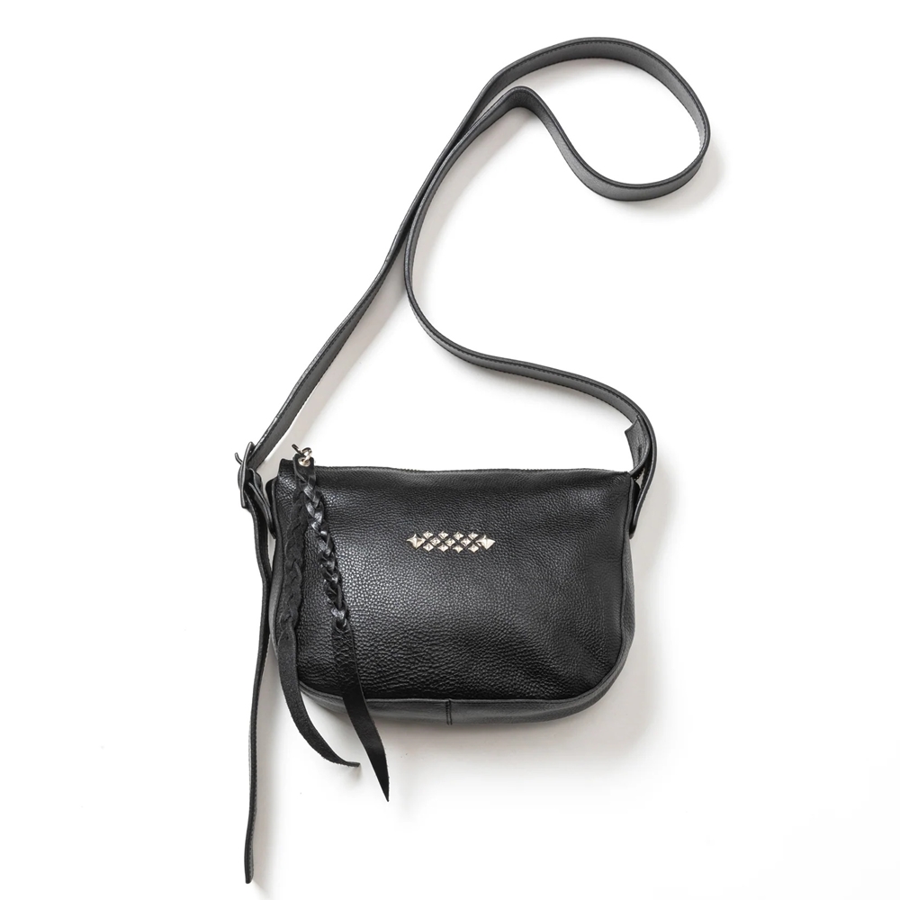 画像: CALEE/STUDS LEATHER SHOULDER BAG ＜REGULAR＞（BLACK）［スタッズレザーショルダーバッグ"レギュラー"-24秋冬］