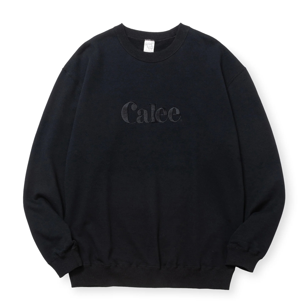 画像: CALEE/EMBROIDERY CALEE LOGO CREW NECK SW（BLACK）［クルーネックスウェット-24秋冬］