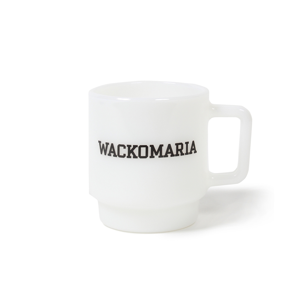 画像1: WACKO MARIA/MILK GLASS MUG（WHITE）［マグカップ-24秋冬］ (1)