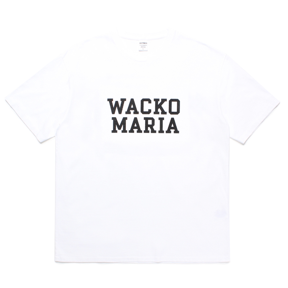 画像: WACKO MARIA/WASHED HEAVY WEIGHT T-SHIRT（WHITE）［プリントT-24秋冬］