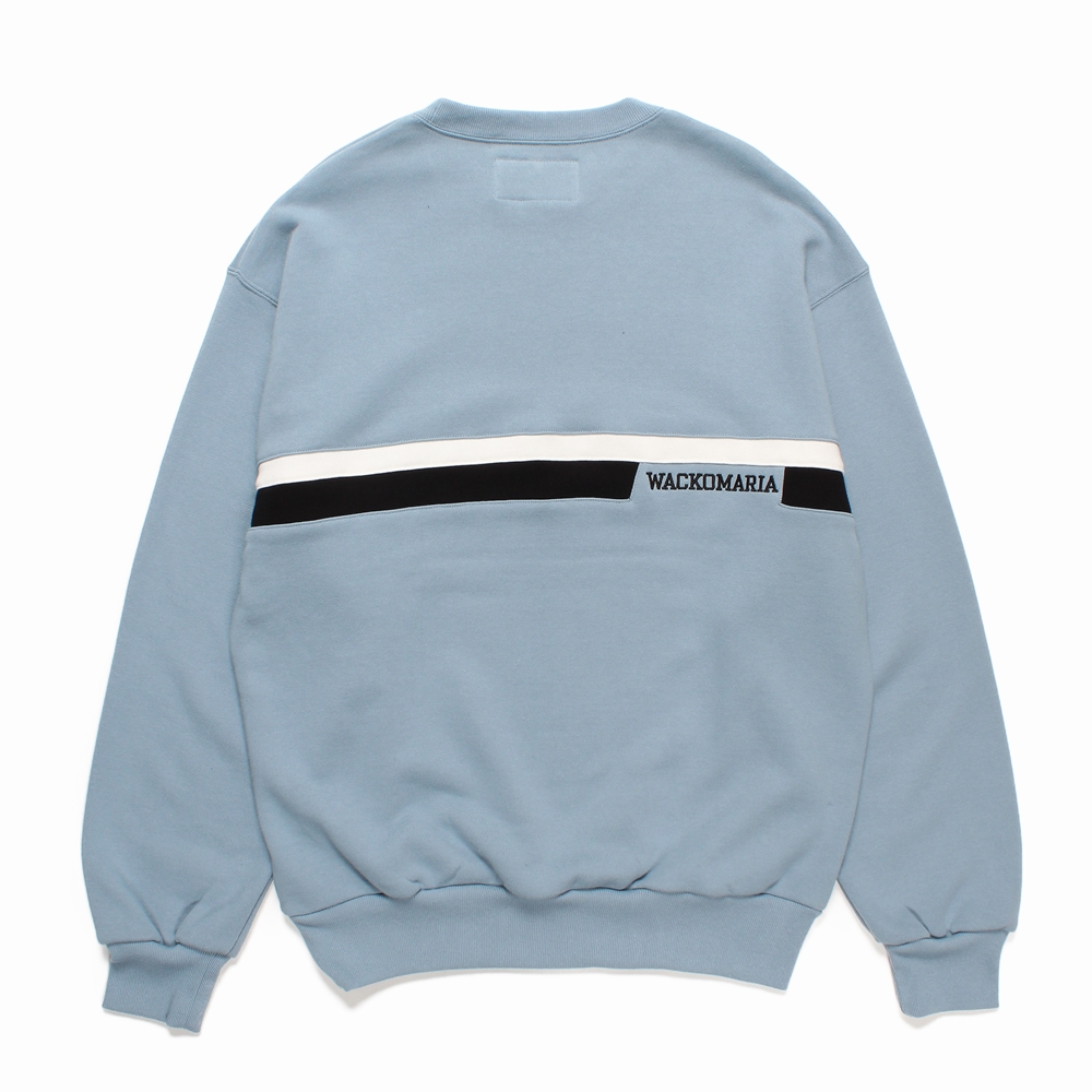 画像: WACKO MARIA/MIDDLE WEIGHT SWEAT SHIRT（BLUE）［クルーネックスウェット-24秋冬］