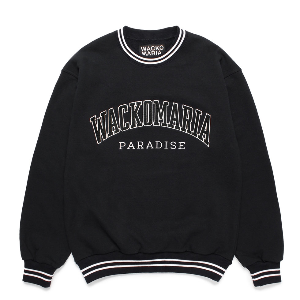 画像: WACKO MARIA/HEAVY WEIGHT SWEAT SHIRT（BLACK）［クルーネックスウェット-24秋冬］