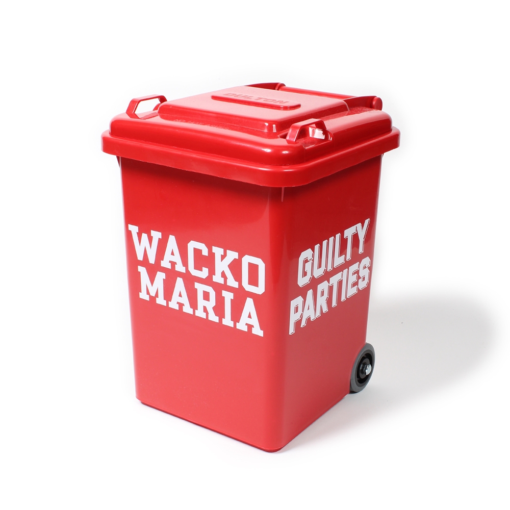 画像: WACKO MARIA/TRASH CAN（SMALL）（RED）［トラッシュカン-24秋冬］