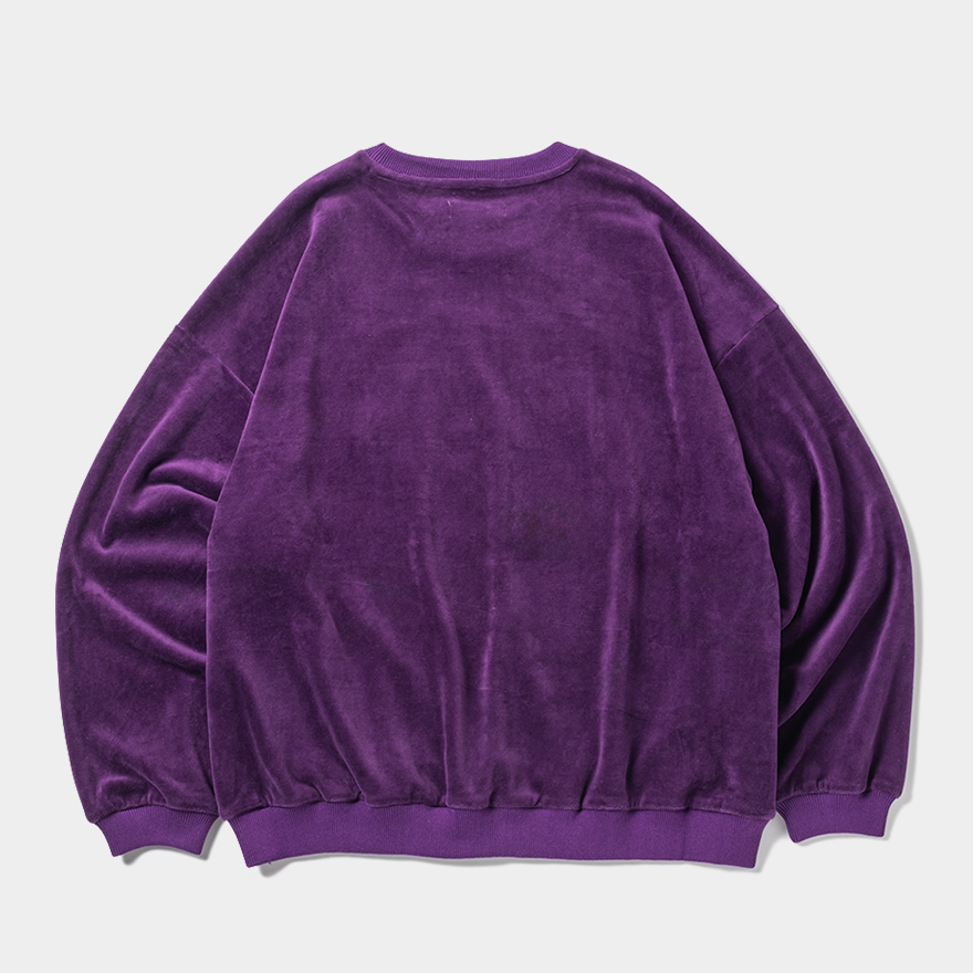 画像: TIGHTBOOTH/PEOPLE HATE SKATE VELOUR L/S（Purple）［ベロア長袖-24秋冬］