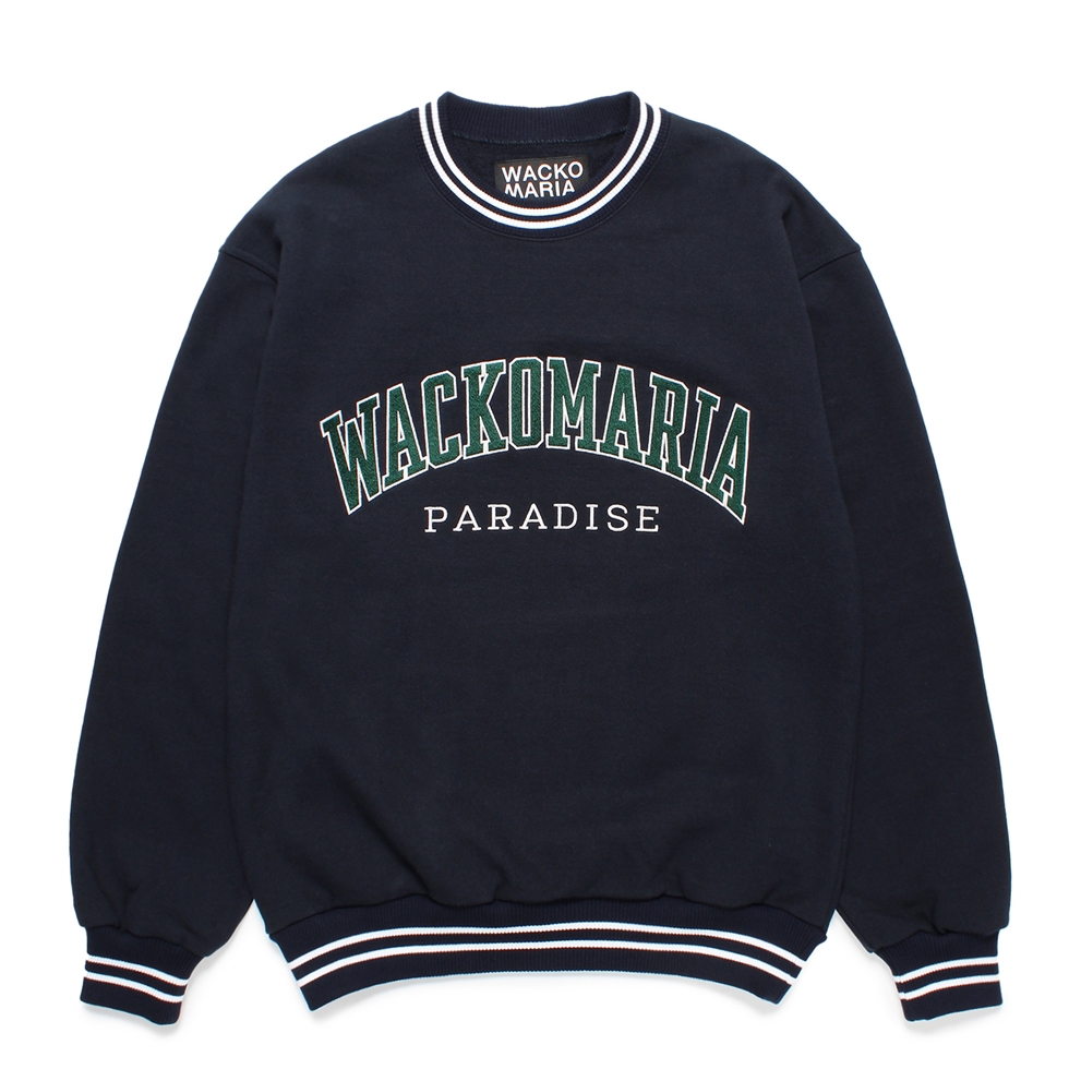 画像: WACKO MARIA/HEAVY WEIGHT SWEAT SHIRT（NAVY）［クルーネックスウェット-24秋冬］