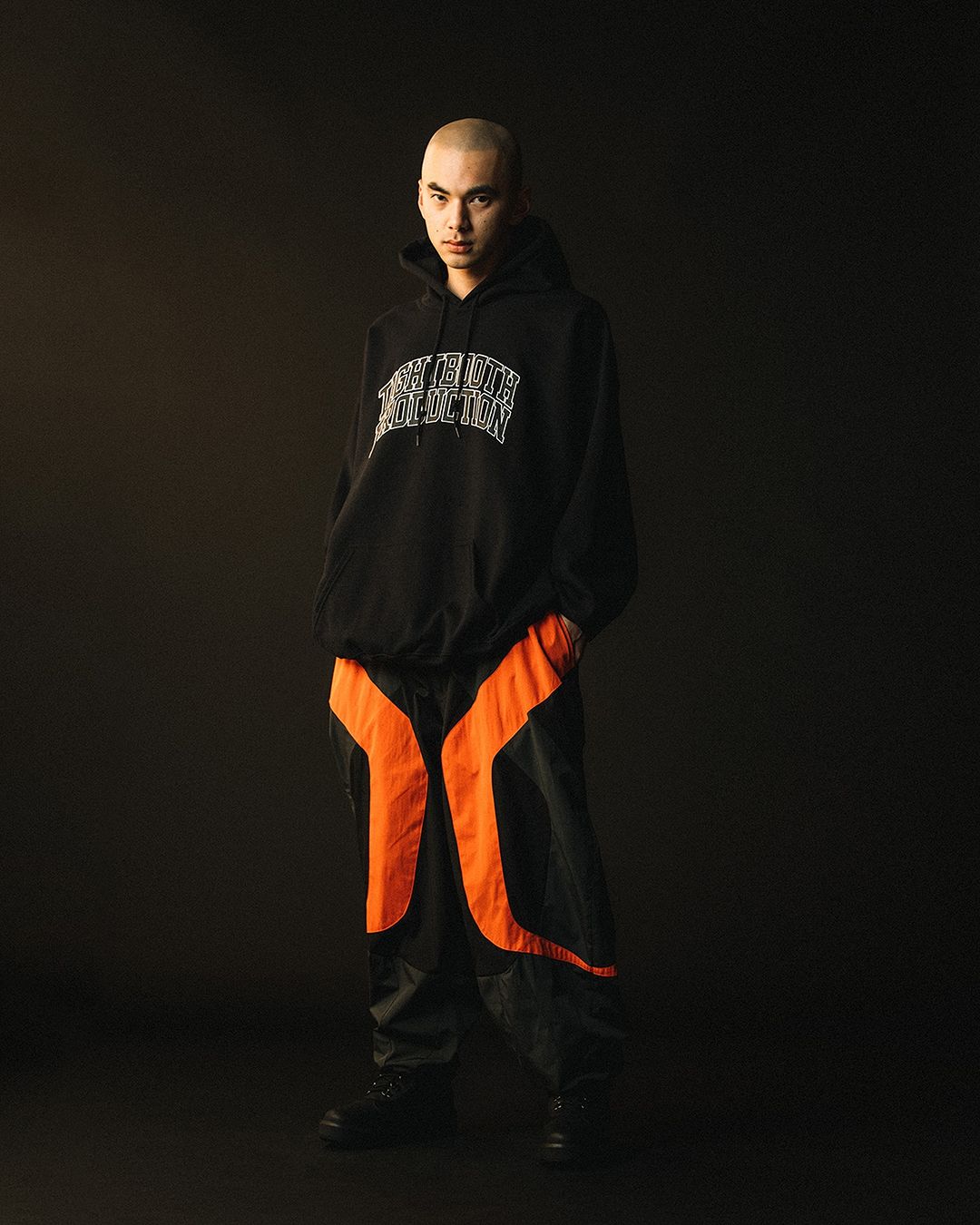 画像: TIGHTBOOTH/RACING BALLOON PANTS（Black/Orange）［レーシングバルーンパンツ-24秋冬］