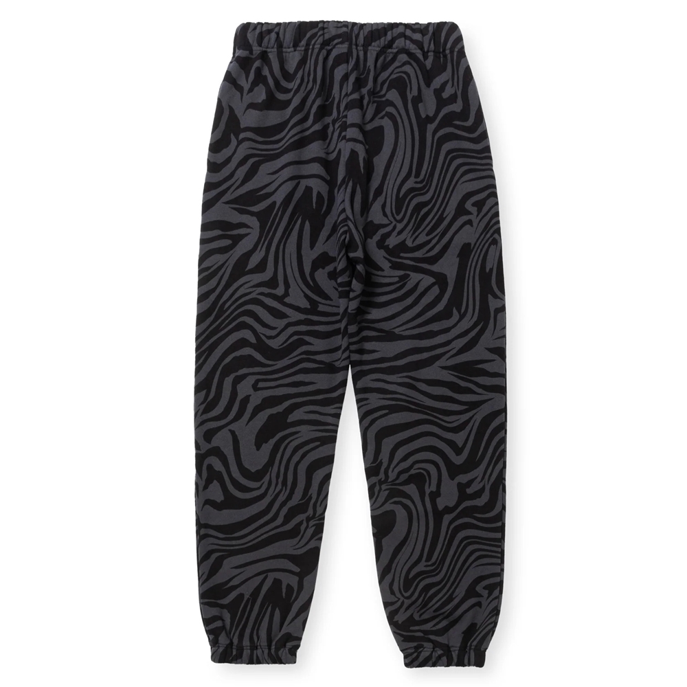 画像: CALEE/ZEBRA PATTERN SWEAT RELAX PANTS（BLACK/CHARCOAL）［ゼブラスウェットパンツ-24秋冬］