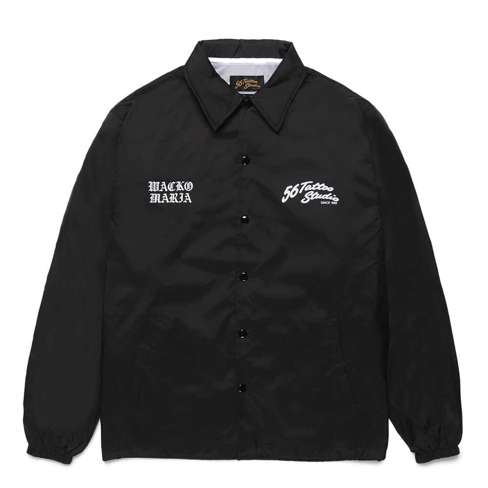 画像: WACKO MARIA/56 TATTOO STUDIO / COACH JACKET（BLACK）［コーチJKT-24秋冬］