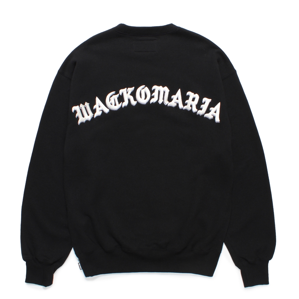 画像: WACKO MARIA/MIDDLE WEIGHT SWEAT SHIRT（BLACK）［クルーネックスウェット-24秋冬］