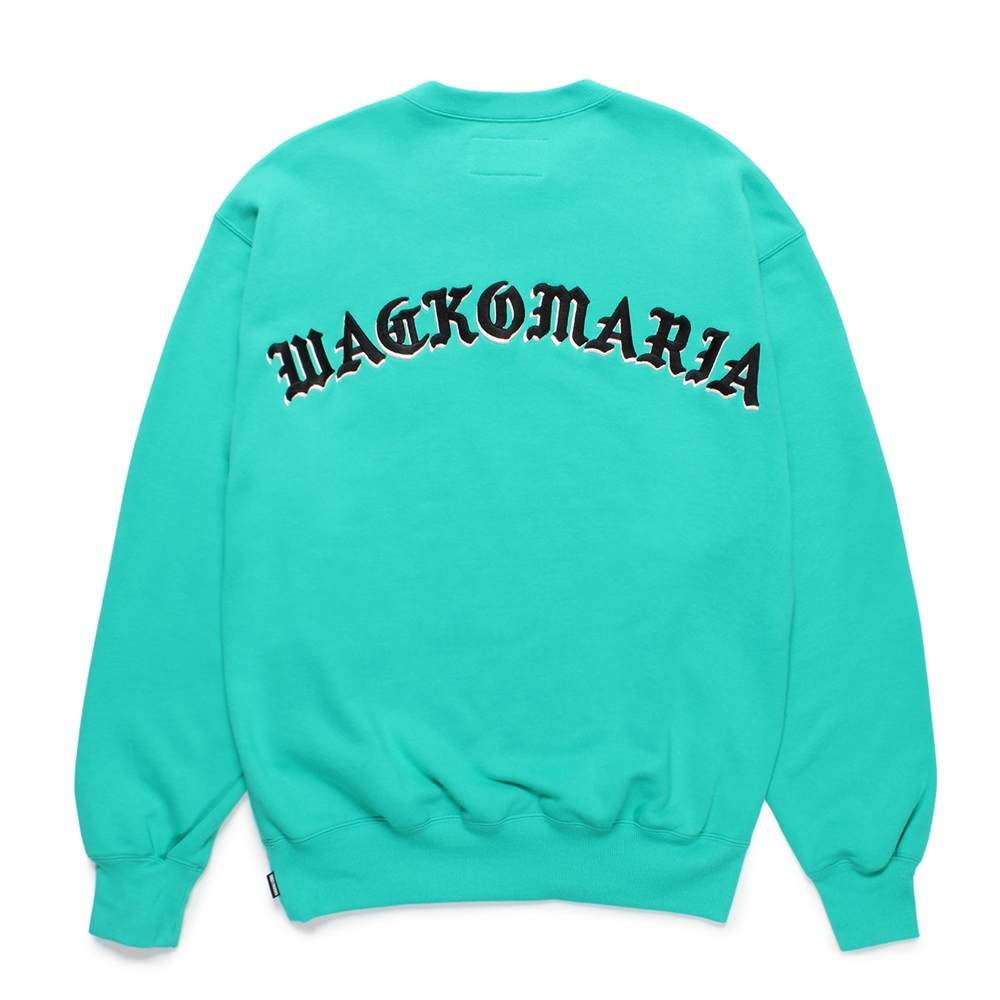 画像: WACKO MARIA/MIDDLE WEIGHT SWEAT SHIRT（TURQUOISE）［クルーネックスウェット-24秋冬］