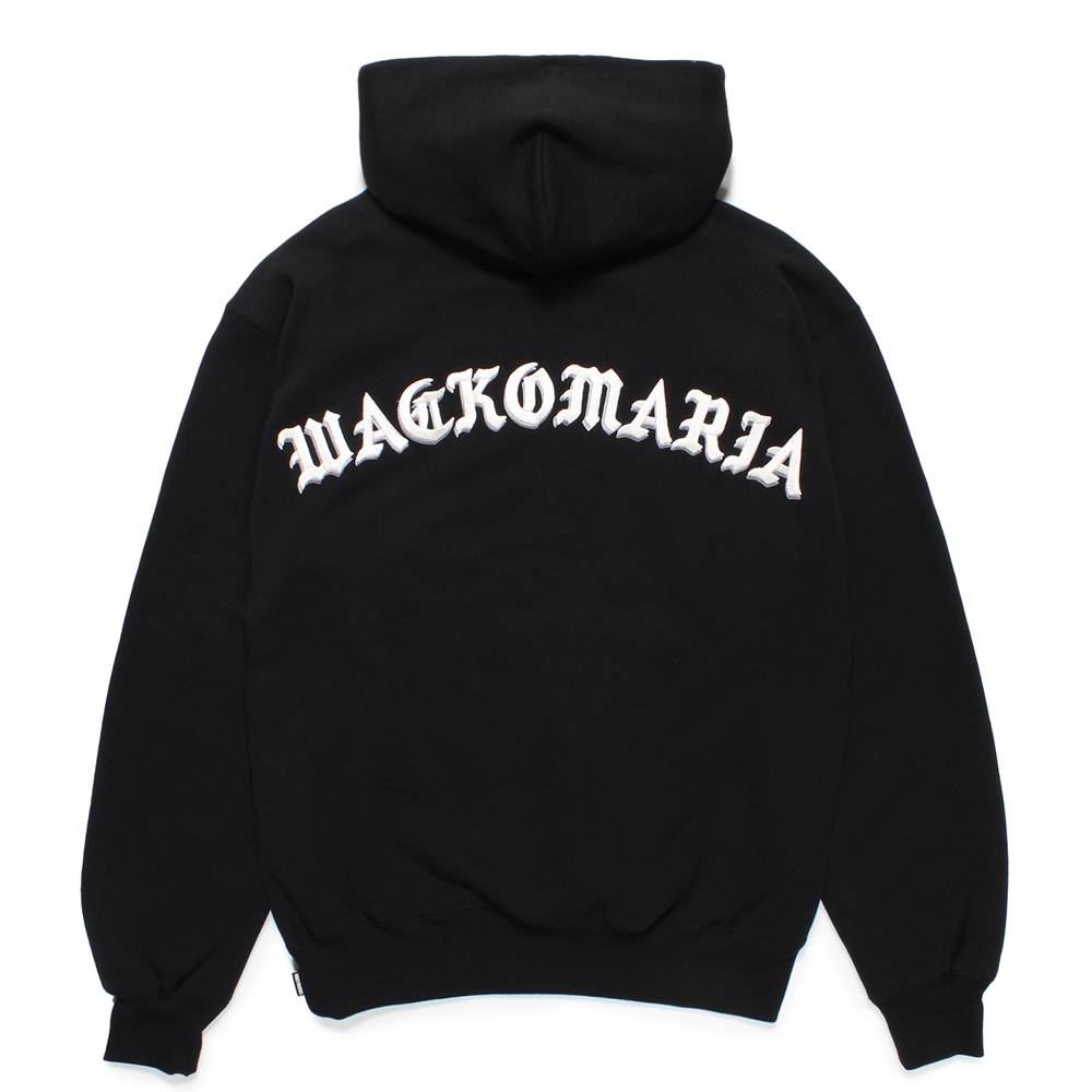 画像: WACKO MARIA/MIDDLE WEIGHT HOODED SWEAT SHIRT（BLACK）［プルオーバーパーカー-24秋冬］