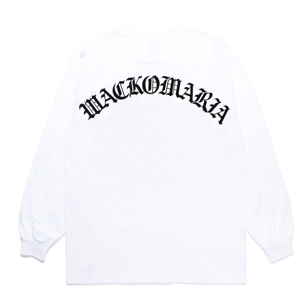 画像: WACKO MARIA/LONG SLEEVE T-SHIRT（WHITE）［プリント長袖T-24秋冬］