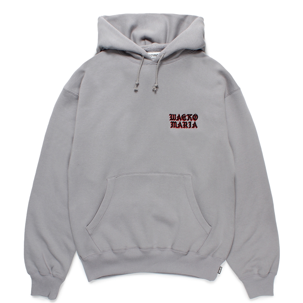 画像: WACKO MARIA/MIDDLE WEIGHT HOODED SWEAT SHIRT（GRAY）［プルオーバーパーカー-24秋冬］