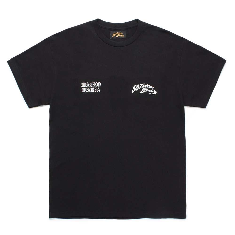 画像: WACKO MARIA/56 TATTOO STUDIO / T-SHIRT（BLACK）［プリントT-24秋冬］