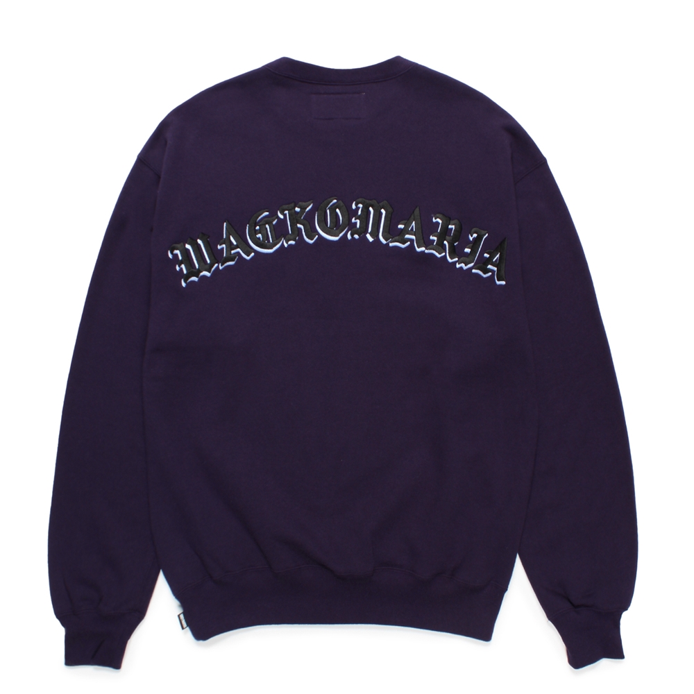 画像: WACKO MARIA/MIDDLE WEIGHT SWEAT SHIRT（PURPLE）［クルーネックスウェット-24秋冬］