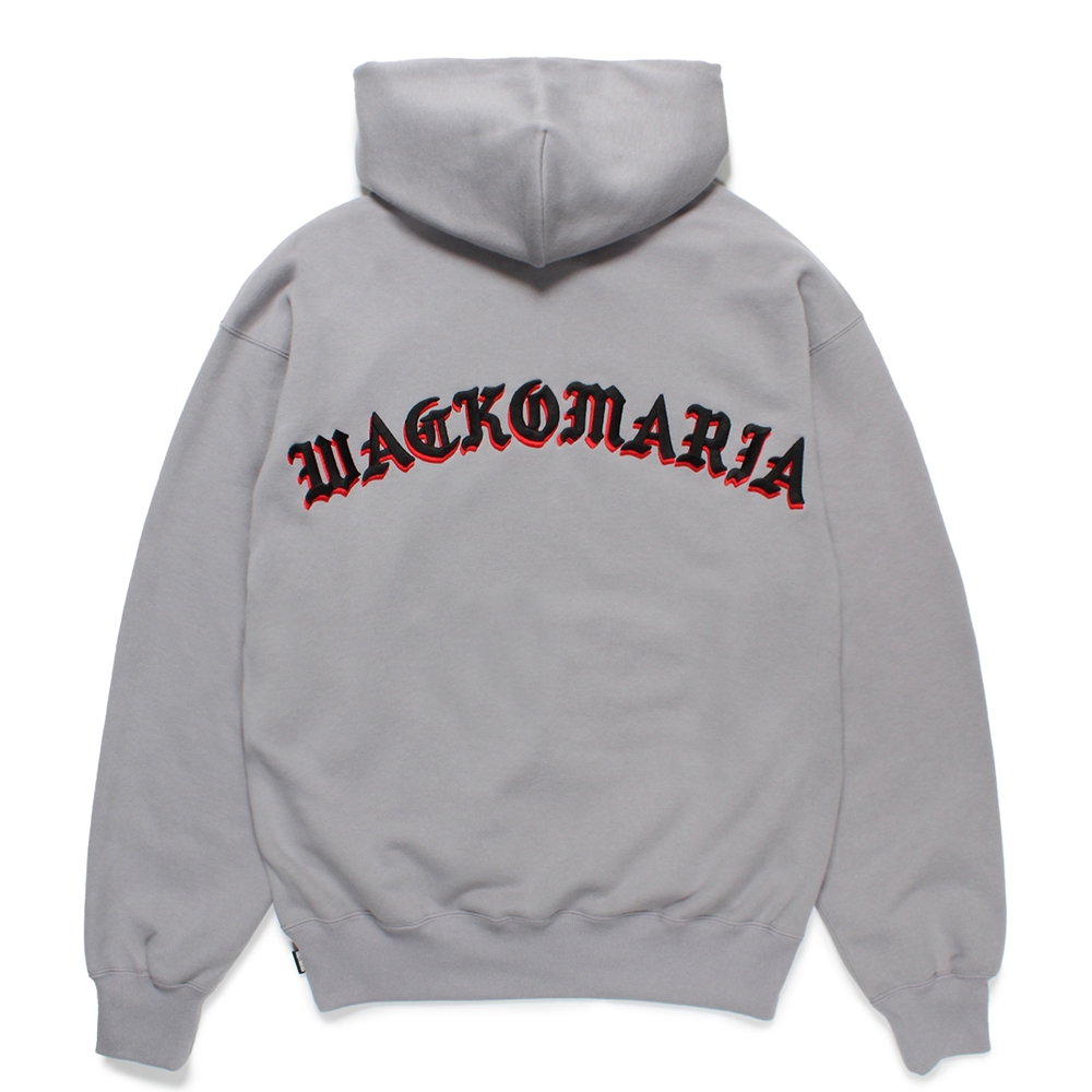 画像: WACKO MARIA/MIDDLE WEIGHT HOODED SWEAT SHIRT（GRAY）［プルオーバーパーカー-24秋冬］