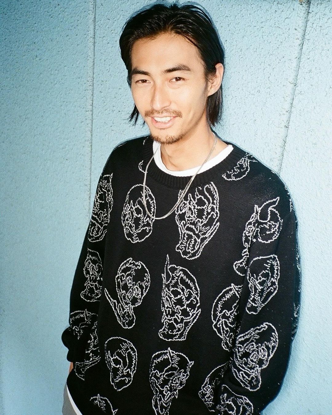 画像: WACKO MARIA/56 TATTOO STUDIO / JACQUARD KNIT SWEATER（BLACK）［ジャガードセーター-24秋冬］