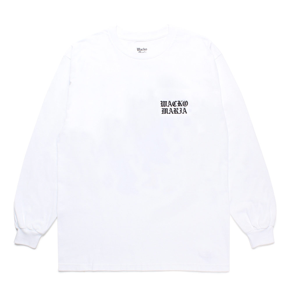 画像: WACKO MARIA/LONG SLEEVE T-SHIRT（WHITE）［プリント長袖T-24秋冬］