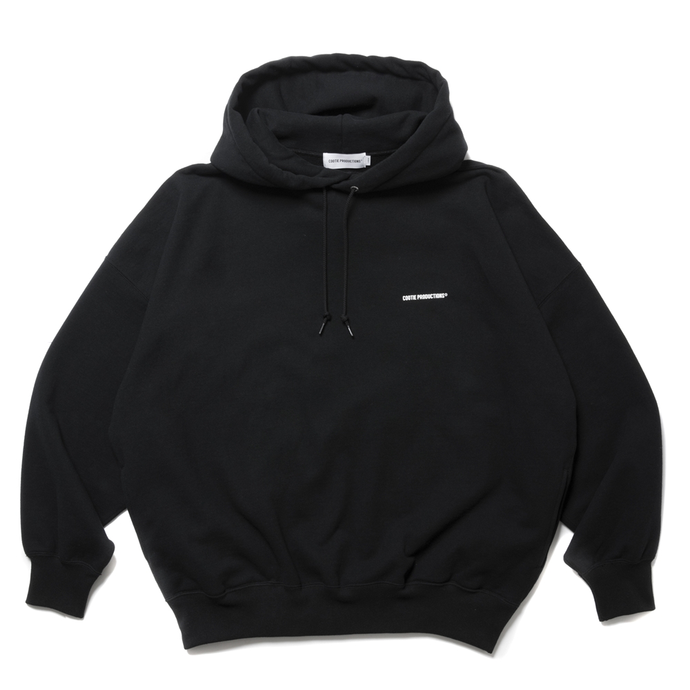 画像: COOTIE PRODUCTIONS/Open End Yarn Plain Sweat Hoodie（Black）［スウェットフーディー-24秋冬］