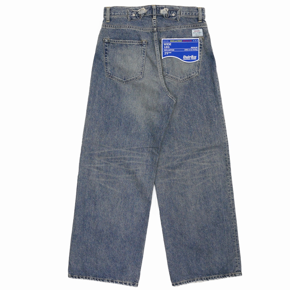 画像: DAIRIKU/"Wide" Vintage Denim Pants（Indigo）［"ワイド"ヴィンテージデニムパンツ-24秋冬］