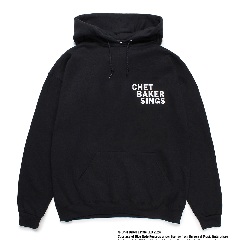 画像: WACKO MARIA/CHET BAKER / HOODED SWEAT SHIRT（BLACK）［プルオーバーパーカー-24秋冬］