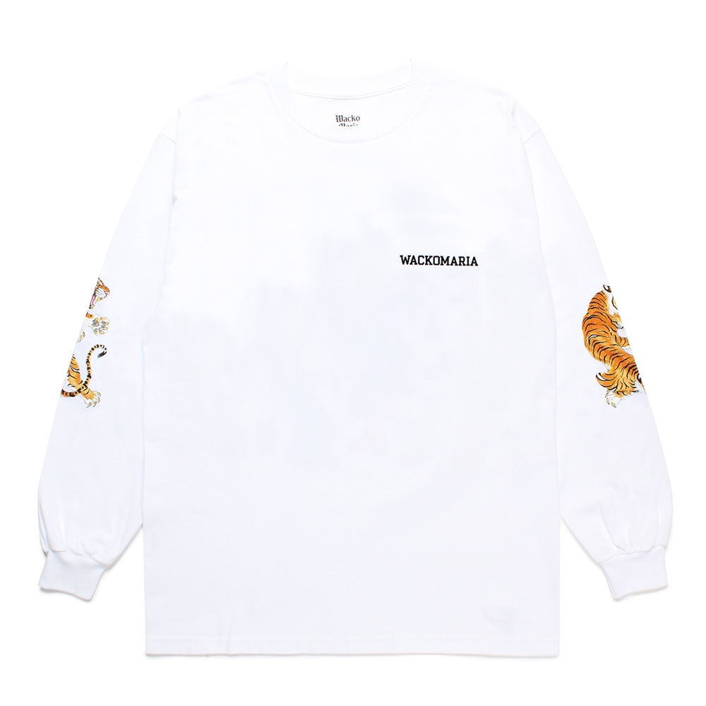 画像: WACKO MARIA/TIM LEHI / LONG SLEEVE T-SHIRT（WHITE）［プリント長袖T-24秋冬］