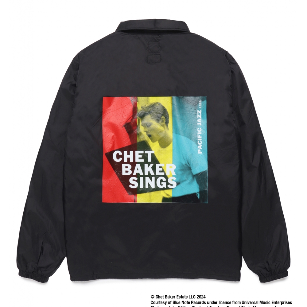 画像: WACKO MARIA/CHET BAKER / COACH JACKET（BLACK）［コーチJKT-24秋冬］